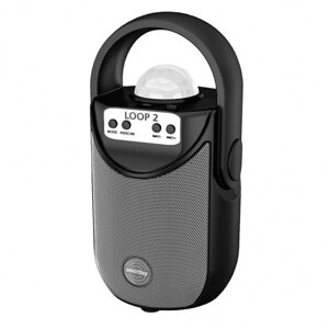 Колонка портативная Bluetooth SmartBuy LOOP 2, 5Вт, Bluetooth, MP3, FM, подсветка, черная (SBS-5060)