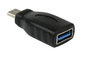 Адаптер Smartbuy USB3.0 in - Type-C out , черный (A-USB)/1000