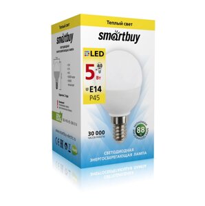 Светодиодная (LED) Лампа Smartbuy-P45-05W/3000/E14