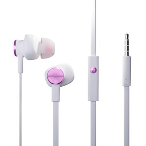 Гарнитура внутриканальная More Choice P42 + кольцо-держатель для смартфона (White Pink)