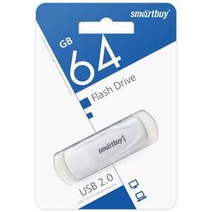 Smart Buy USB 64GB Scout White