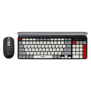 Комплект беспроводный клавиатура+мышь Smartbuy 201359AG черный/серый/белый (SBC-201359AG-KW)/20