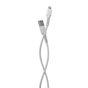 Кабель More choice USB - Lightning K16i 2.0A TPE 1м + держатель для кабеля (White)