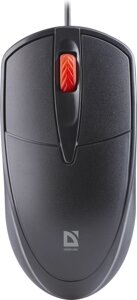 Мышь Defender Icon MB-057 черн,3D, бесшумная,1,8м,1000dpi короюка (52057)