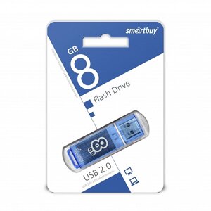 Smart Buy USB 8GB Glossy series Blue в Ростовской области от компании Медиамир