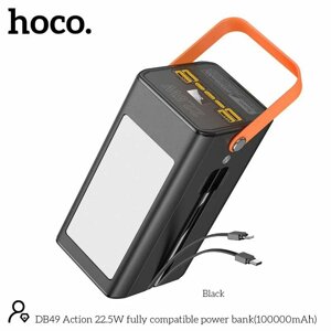 Внешний аккумулятор 100000mAh Hoco DB49 Powerful PD20Вт, QC3.0, FCP, AFC Black*