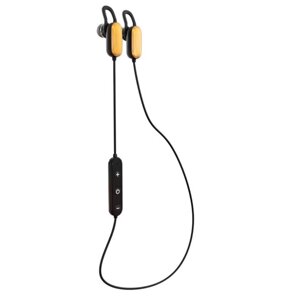 Гарнитура Bluetooth внутриканальная More Choice BG10 с шейным шнурком + сумочка д/наушников (Gold)