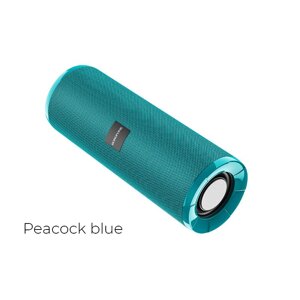 Колонка портативная Borofone BR1 Bluetooth 5.0 2*5W 1200mAh (Peacock blue)