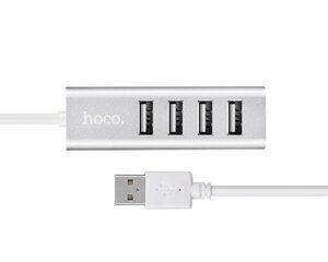 Хаб USB Hoco HB1 4USB 2.0 Silver