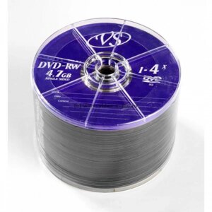 Диск VS DVD-RW 4.7 Gb (уп. 50 шт.) /600/