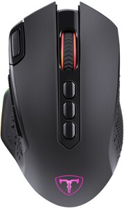 Мышь T-Line игровая беспроводная Alpha черн, RGB,9кн,2.4G,8000dpi (72370)