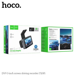 Видеорегистратор HOCO DV9 1280*720P/30fps 120 град. дисплей 3" IPS HD 360*640 Black д