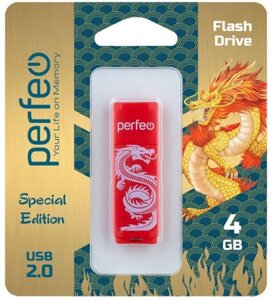 Perfeo USB 4GB C04 Red Dragon