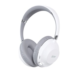 Гарнитура Bluetooth полноразмерная More Choice HW34S Smart 5.1 400mAh с фонариком White Grey