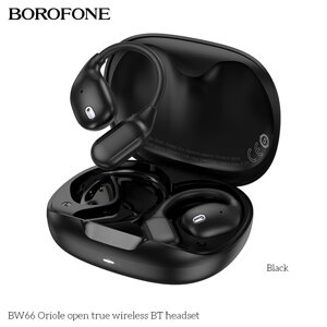 Гарнитура Bluetooth TWS Borofone BW66 OWS, крепление на ушах Black в Ростовской области от компании Медиамир