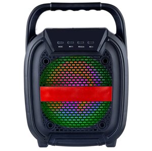 Колонка Bluetooth Perfeo "Power box 5" 5 Вт, FM, MP3 (Micro SD, USB), LED черная PF_B4193
