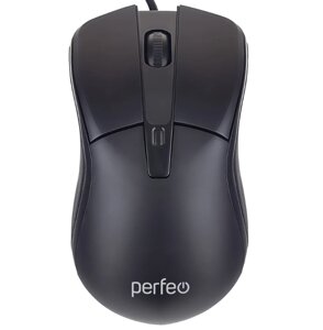 Мышь проводная Perfeo ONE, 3 кн, DPI 1000, USB, чёрн. PF_B4894