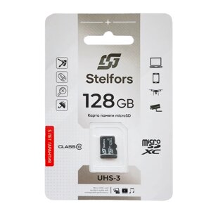 STELFORS micro SDHC 128GB Class10 UHS-3 (без адаптеров) в Ростовской области от компании Медиамир