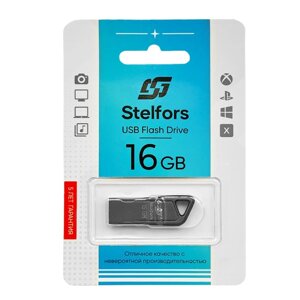 Stelfors USB 16GB 114 серия (металл чёрный) в Ростовской области от компании Медиамир