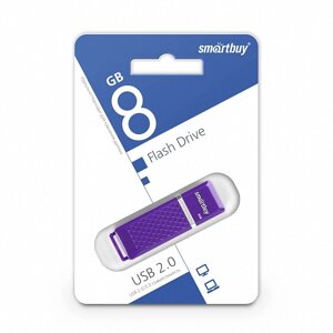 Smart Buy USB 8GB Quartz series Violet в Ростовской области от компании Медиамир
