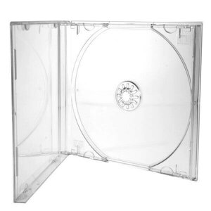 Коробки для дисков 1CD (прозрачные) Тайвань