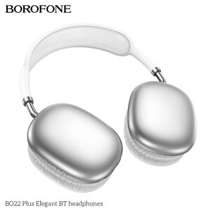 Гарнитура Bluetooth полноразмерная BOROFONE BO22 Plus Elegant BT5.4 800mah MP3 Silver в Ростовской области от компании Медиамир