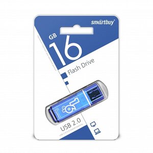 Smart Buy USB 16GB Glossy series Blue в Ростовской области от компании Медиамир