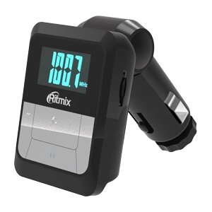 FM трансмиттер RITMIX FMT-A710 дисплей, пульт, MicroSD, USB, складной, блистер,