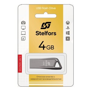 Stelfors USB 4GB 114 серия (металл, черный)