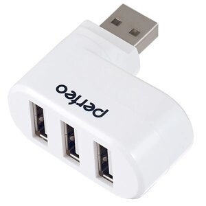 Хаб USB Perfeo 3 порта, (PF-VI-H024 White) белый PF_4281