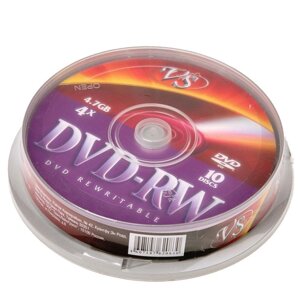 Диск VS DVD-RW 4.7 Gb (уп. 10 шт. в пл. кор.) /200/