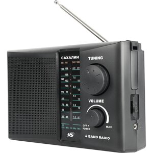 Радиоприемник perfeo аналоговый сахалин AM/FM/CB 2*R20 220V vs_d1027