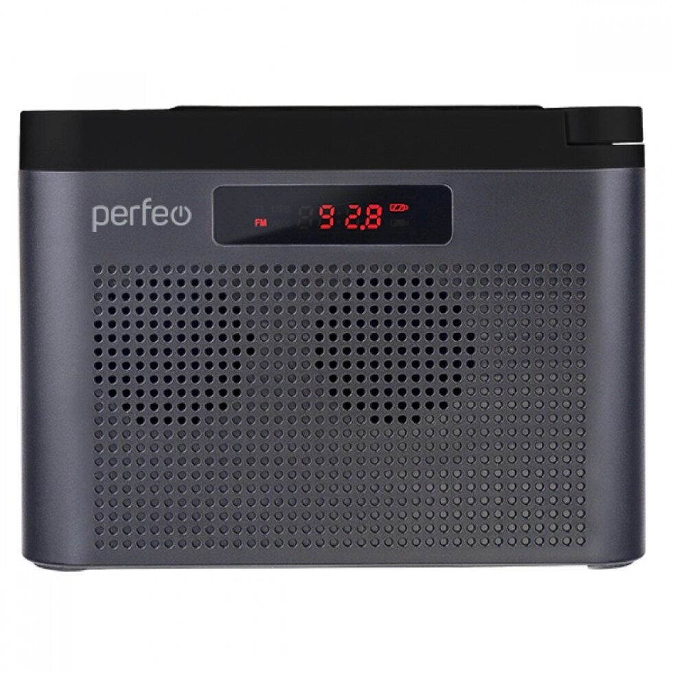 Радиоприемник Perfeo ТАЙГА FM+ 66-108МГц/MP3/аккум-р, цифр., USB, AUX in, серый (I70GR) (PF_C4941) от компании Медиамир - фото 1