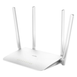 Роутер CUDY WR1300 AC1200, Wi-Fi 2,4Ггц/5Ггц,5портов 10/100/1000Мбит/сек (4хLAN,1хWAN),4 антенны Белый от компании Медиамир - фото 1