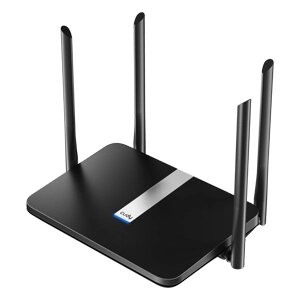 Роутер CUDY X6 AX1800(Wi-Fi 6, MESH), 2,4Ггц/5Ггц, 5п. 10/100/1000Мбит/сек (LAN, WAN), 4 антенны Черн от компании Медиамир - фото 1