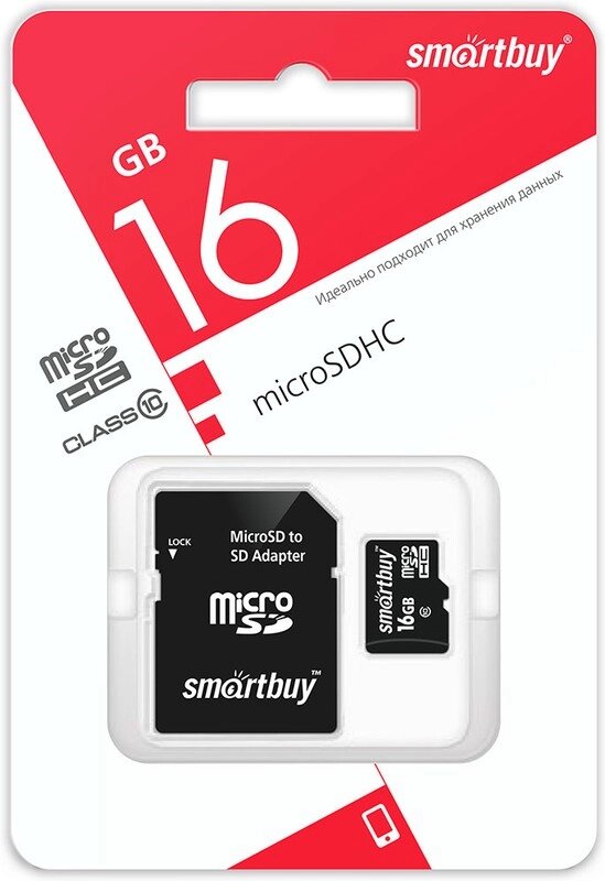 Smart Buy micro SDXC 64GB Class10 (с адаптером SD) LE от компании Медиамир - фото 1