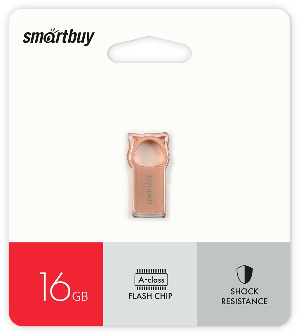 Smart Buy USB 16GB MC5 Metal Kitty Pink от компании Медиамир - фото 1