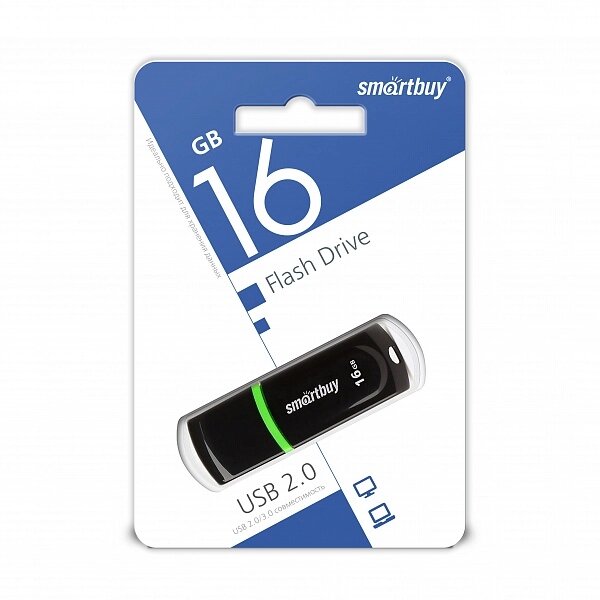 Smart Buy USB 16GB Paean Black от компании Медиамир - фото 1
