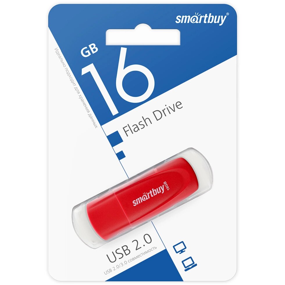 Smart Buy USB 16GB  Scout Red от компании Медиамир - фото 1