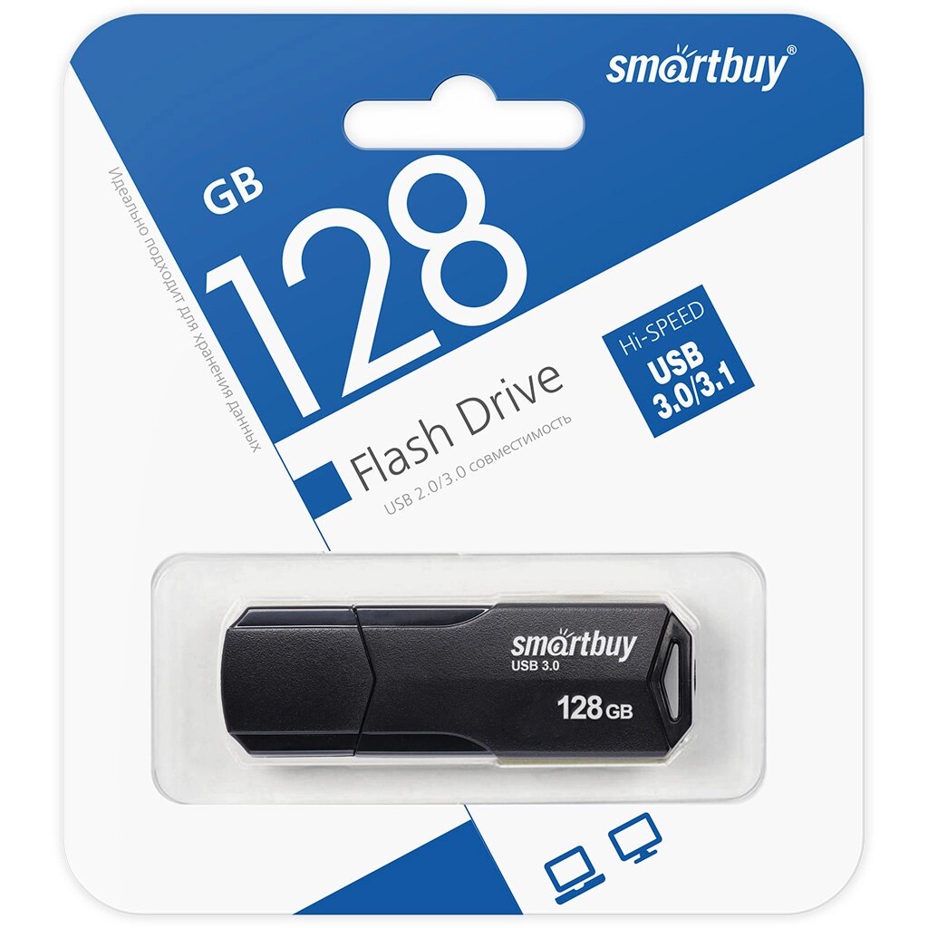 Smart Buy USB 3.0 128GB CLUE Black от компании Медиамир - фото 1