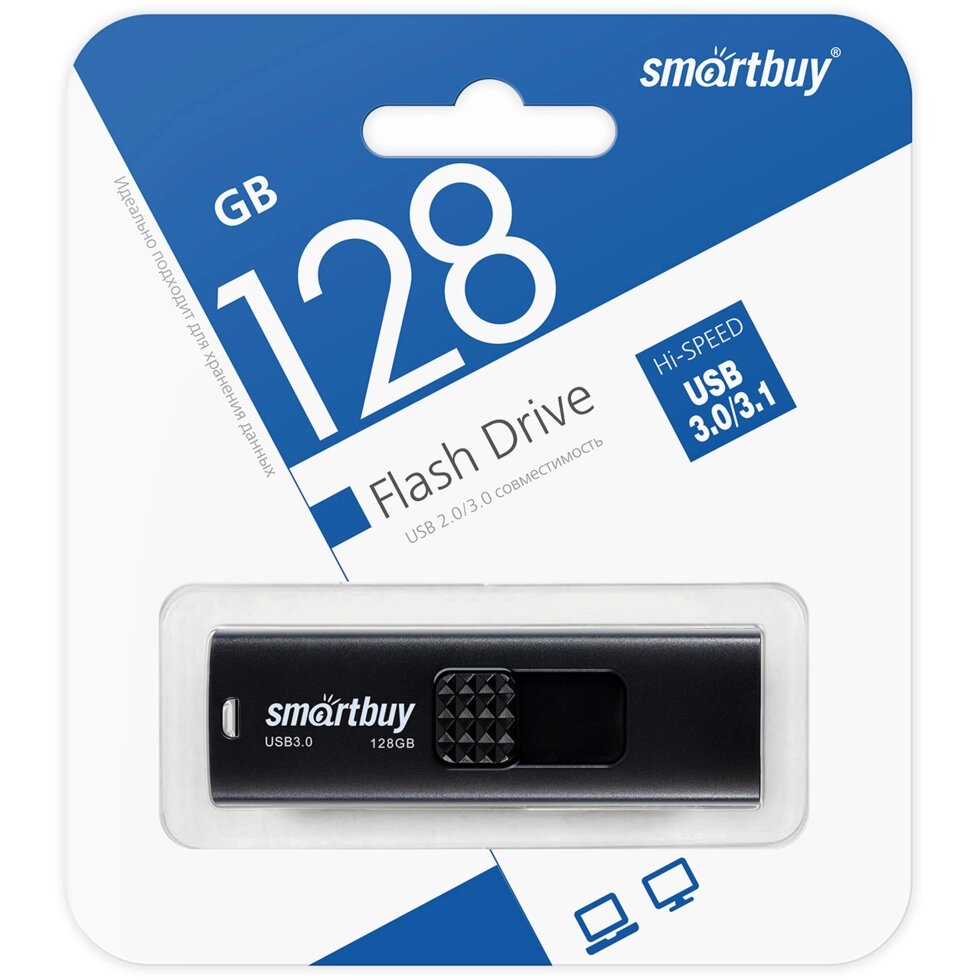 Smart Buy USB 3.0 128GB Fashion Black от компании Медиамир - фото 1