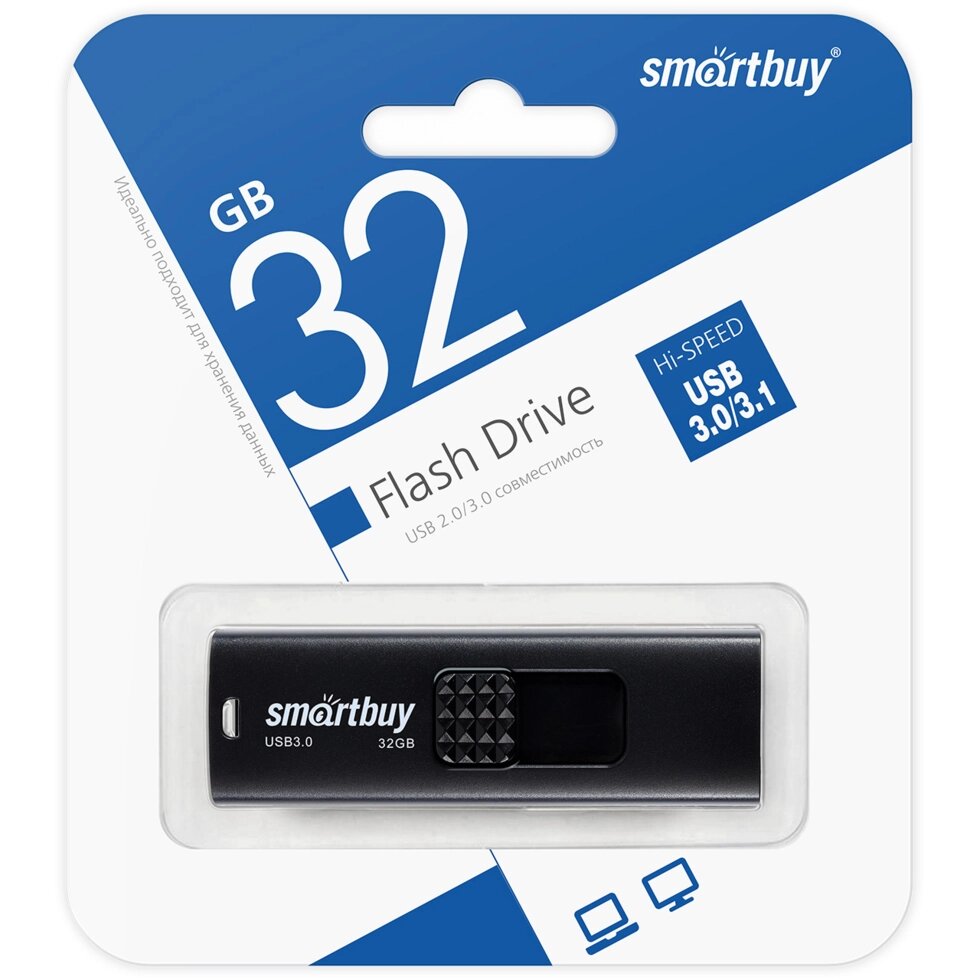 Smart Buy USB 3.0 32GB Fashion Black от компании Медиамир - фото 1