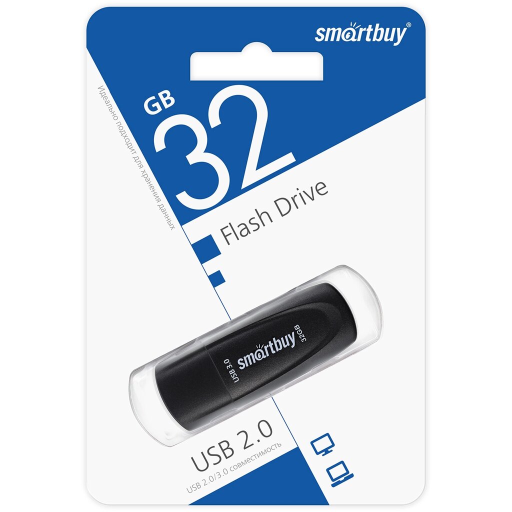 Smart Buy USB 3.0 32GB  Scout Black от компании Медиамир - фото 1