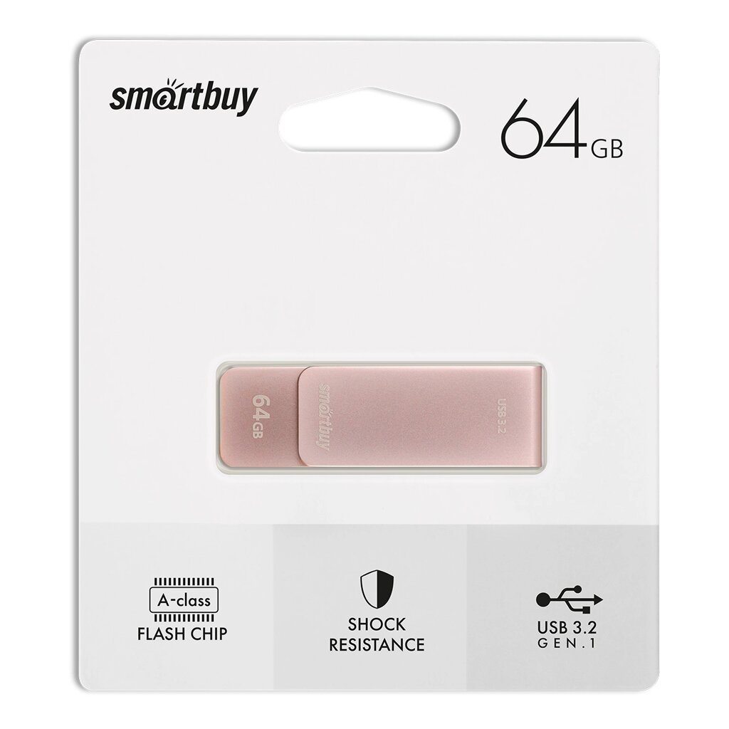 Smart Buy USB 3.0 64GB M1 Metal Apricot (USB 3.0/3.2 Gen. 1) (SB064GM1A) от компании Медиамир - фото 1