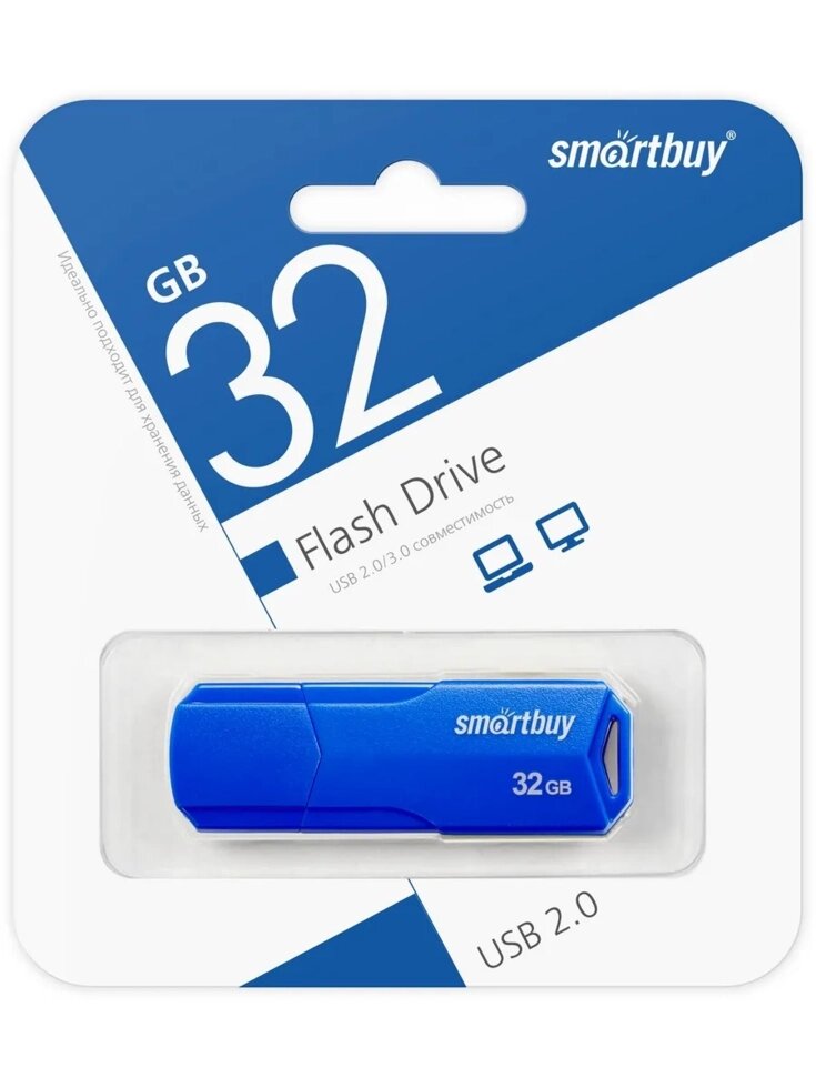 Smart Buy USB 32GB CLUE Blue от компании Медиамир - фото 1
