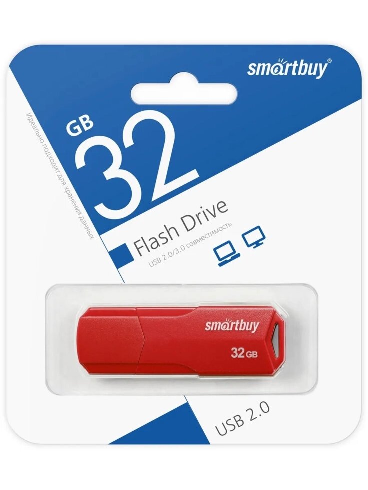 Smart Buy USB 32GB CLUE Red от компании Медиамир - фото 1