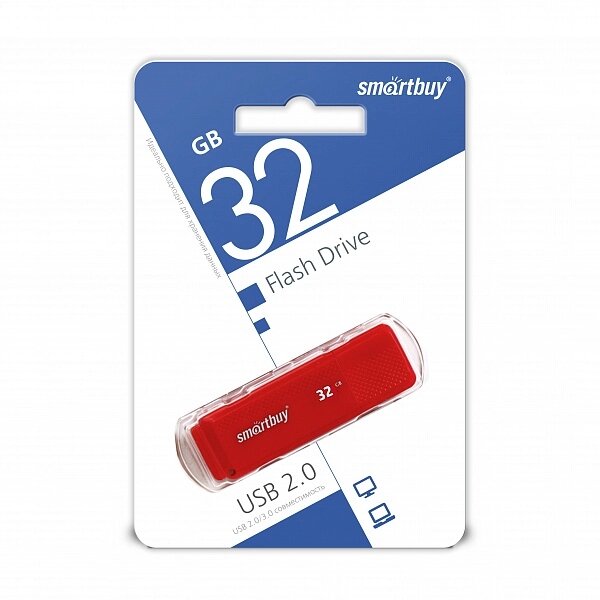 Smart Buy USB 32GB Dock Red ##от компании## Медиамир - ##фото## 1