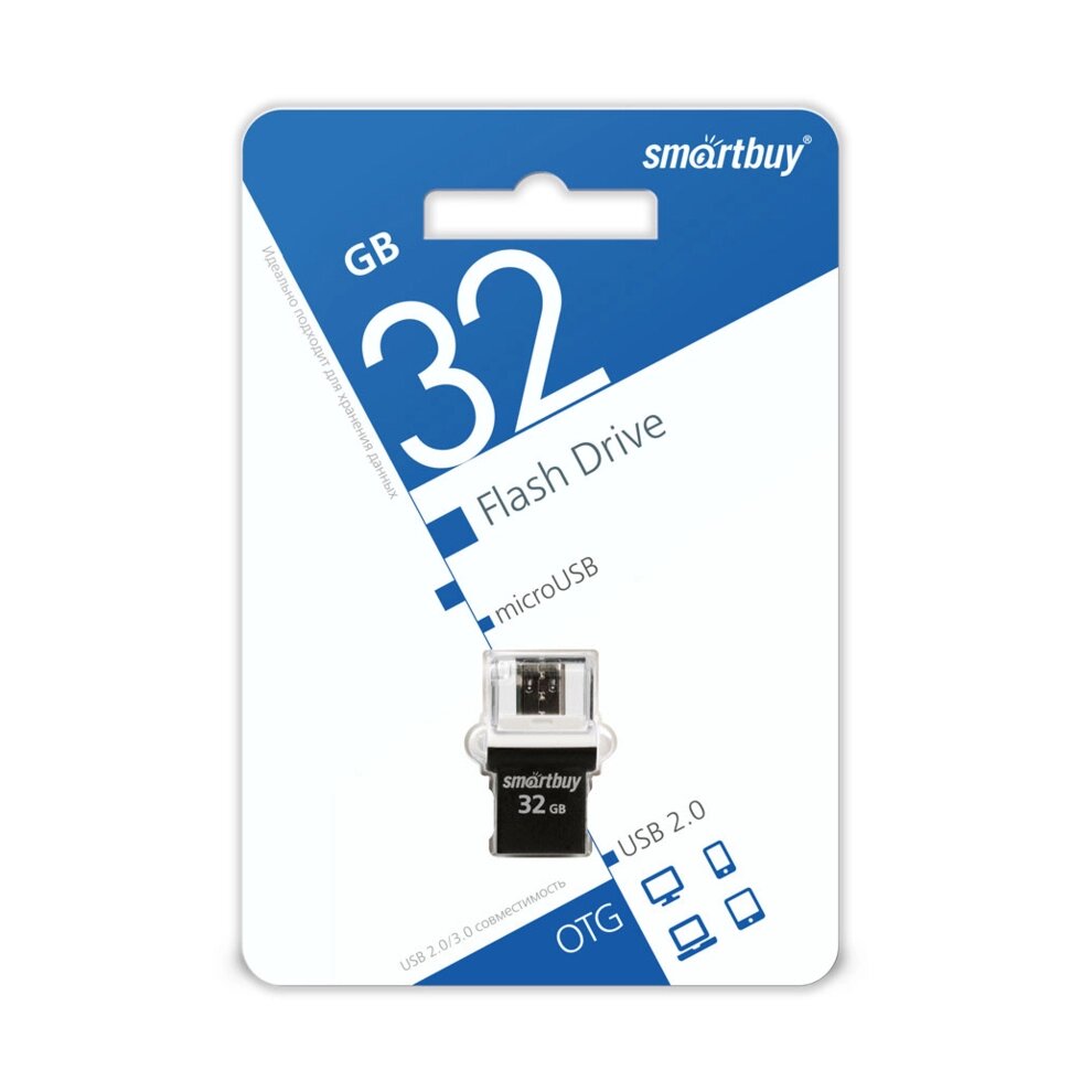 Smart Buy USB 32GB OTG POKO series Black от компании Медиамир - фото 1