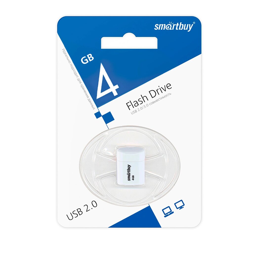 Smart Buy USB 4GB LARA White от компании Медиамир - фото 1