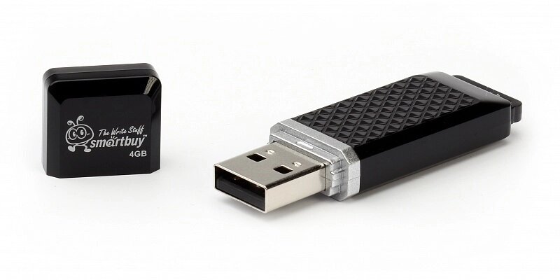 Smart Buy USB 4GB Quartz series Black от компании Медиамир - фото 1